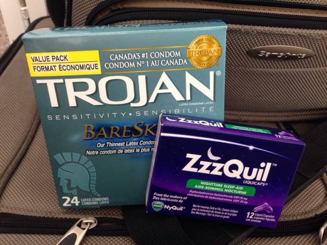 Vacation with GF + 9 hour flight = One uncomfortable cashier