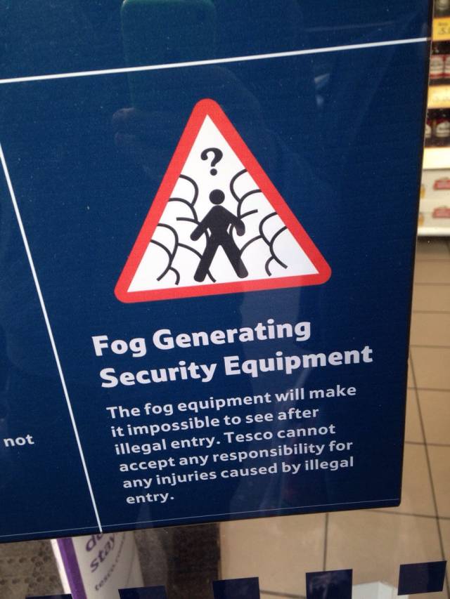 Shoplifters of England... Beware of the... the... uhhh