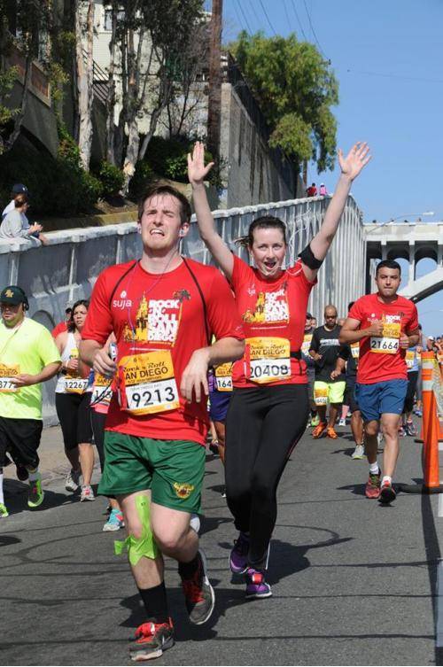 Ran the San Diego Rock n’ Roll Marathon last weekend. I made a huge mistake. My girlfriend (behind me) had a blast.
