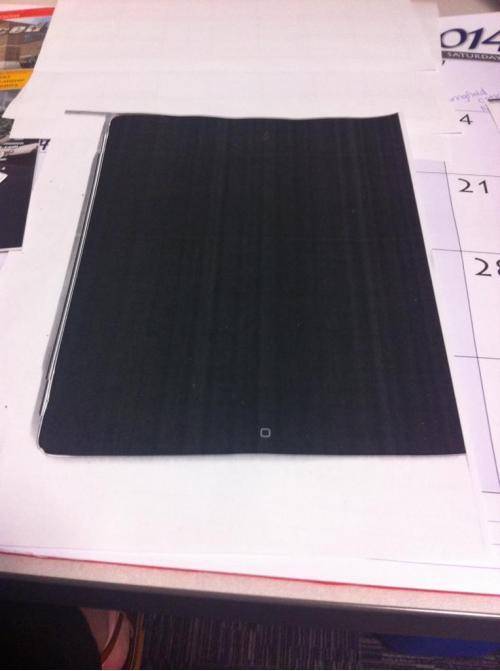 Someone in my office apparently tried to Xerox whatever was on their iPad screen.