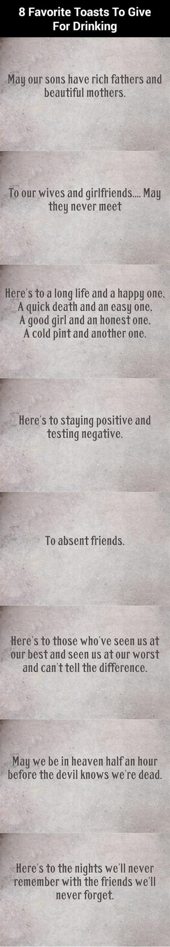 8 toasts