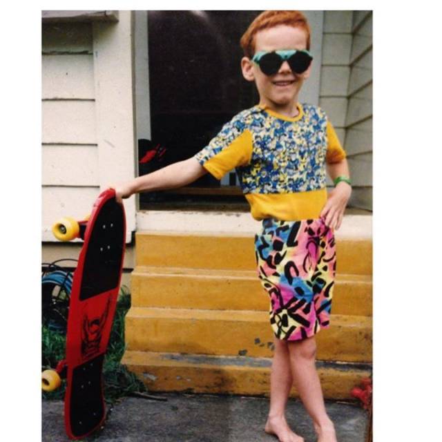 Mum sent me this pic this morning. I think my coolness peaked at age 4.