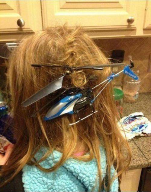 Oh, that will comb right out.