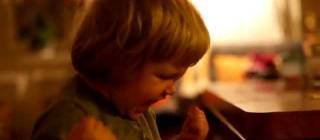 Toddler chooses the dark side