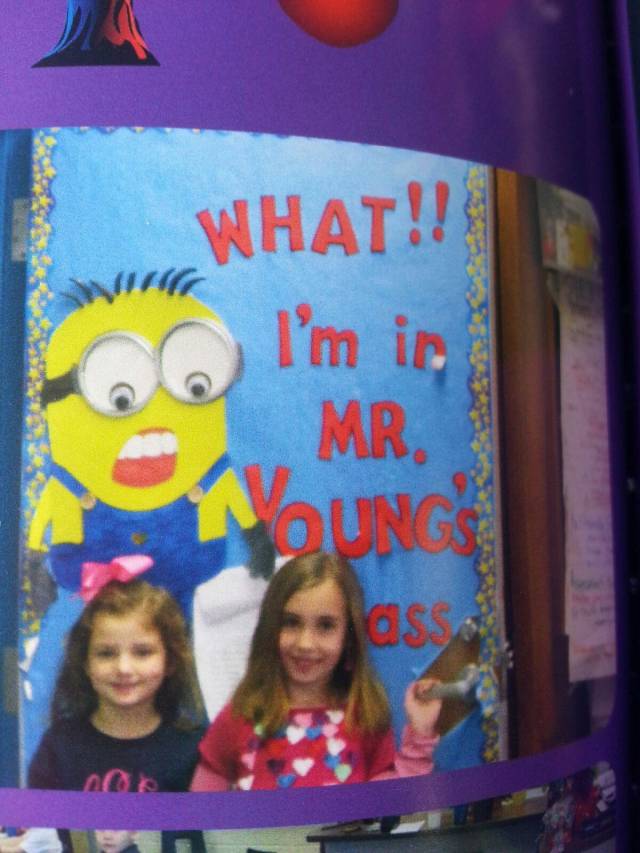 Found this in my niece's yearbook, must have been quite a year for some students