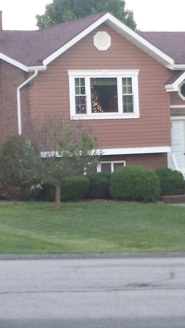 It is June 6th. My neighbors still have their Christmas tree up...with Christmas ornaments on it.