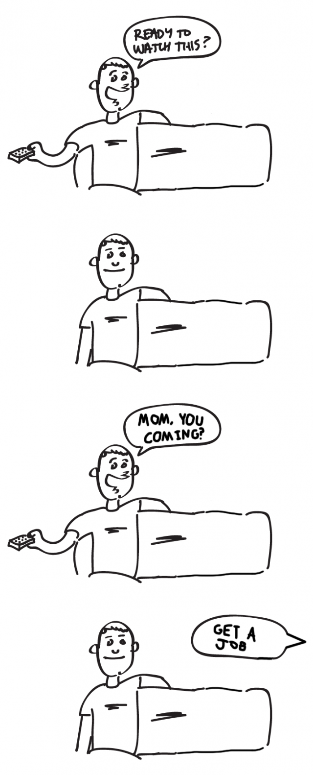Watching a movie with my girlfriend 
