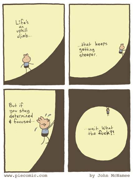 Life's an uphill climb...