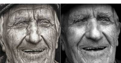 Impressive Hyperrealistic Pencil Drawing Of An Old Man.