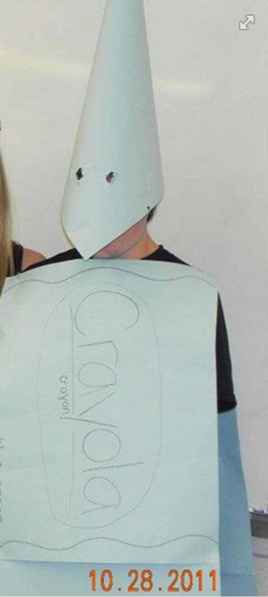 ‘White Crayon’ mayh not be the perfect halloween costume