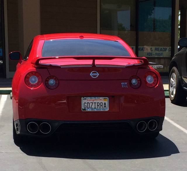 This combination of car, license plate, and holder is my new all time favorite.