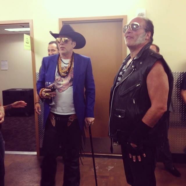 Guns N' Roses just posted this picture of Nicolas Cage and Andrew Dice Clay