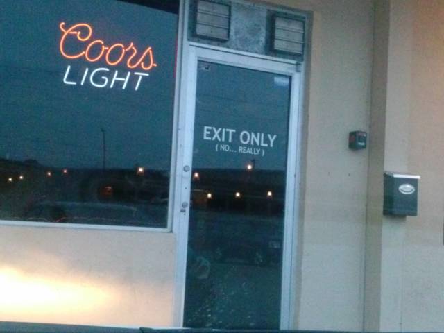 The back door of a gay bar in south Florida