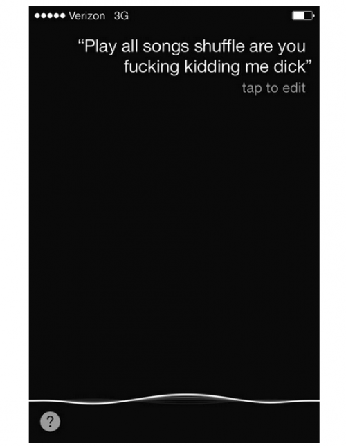 Some d-bag nearly hit my car while I was asking Siri a favor... She documented my road rage.