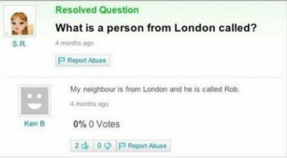 Yahoo questions