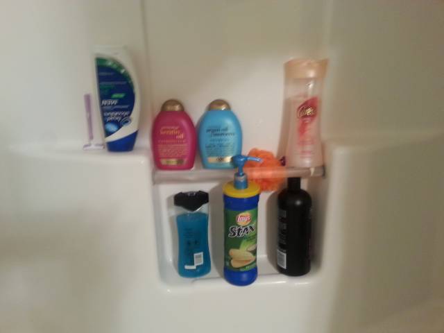 I broke my GF's fancy shampoo bottle and she returns tonight from her conference...