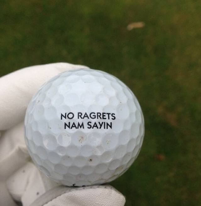Buddy found this on the course. 