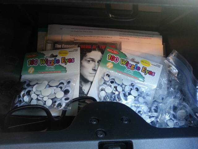 Opened my boyfriend's glove compartment...
