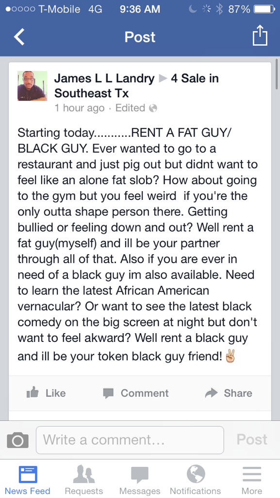 this guy nearly broke the internet in my hometown. 