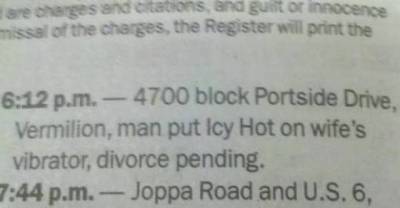 The Funniest Police Blotters Of All Time