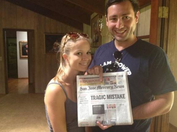 My sister just got married, she asked me to save her a newspaper from her wedding day.