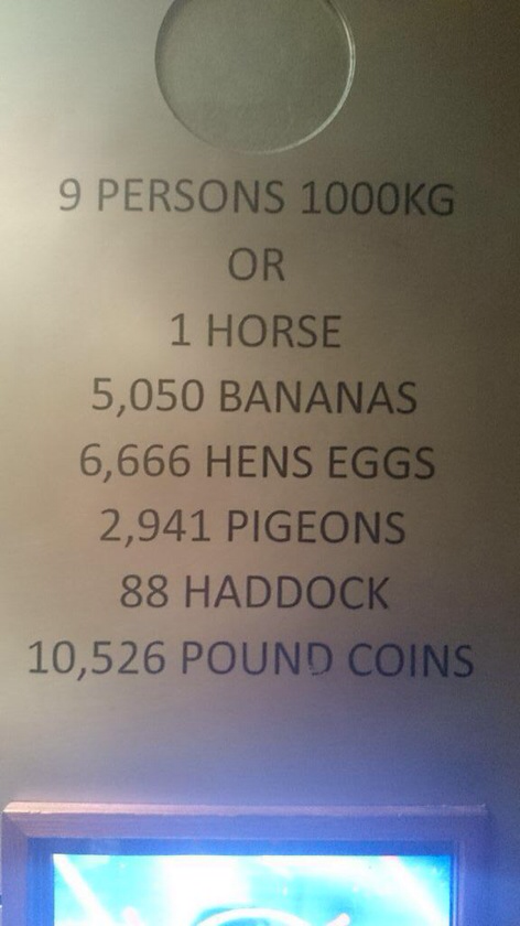 Not your every day elevator sign...