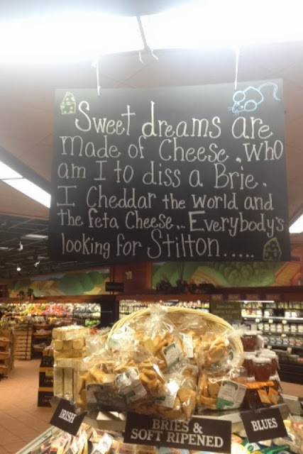 The cheese section getting creative!