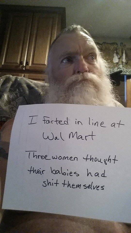 So I follow this old guy on FB who I've never met, just because he's genuinely funny.