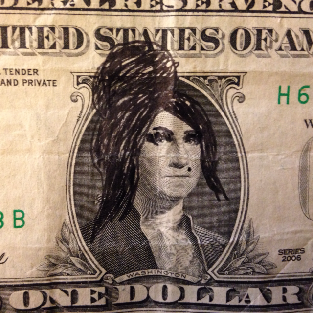 So if you draw Amy Winehouse's hair on George Washington, he looks like Snooki