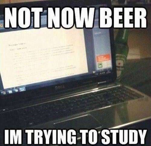 The struggle of studying for finals in Austria.