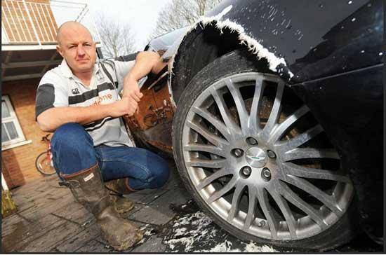 Dog chews £80,000 Aston Martin