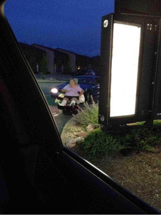 Behind us in McDonalds drive thru....