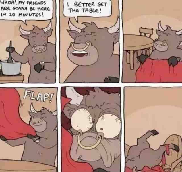 Oh! I better set the table!