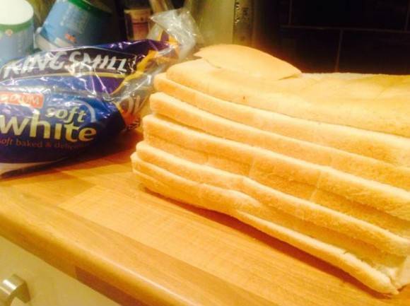 My loaf was cut sideways