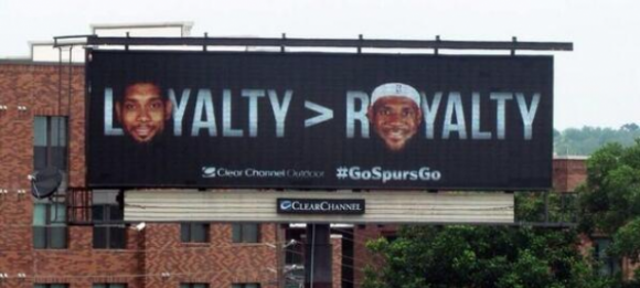 New Spurs billboard