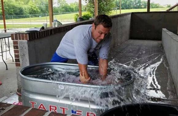 Local church posted pics of their baptisms from this weekend. This was my favorite