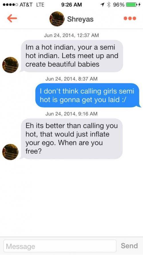 The kinds of people you find on Tinder...