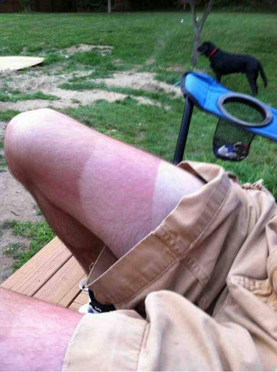 tried evening out my tan from the other day, didn’t go so well