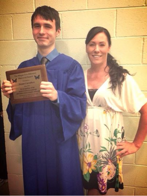 16 years ago my Son was diagnosed with Autism. We were told he may never speak, or call me MOM. Proudest day of my life :)