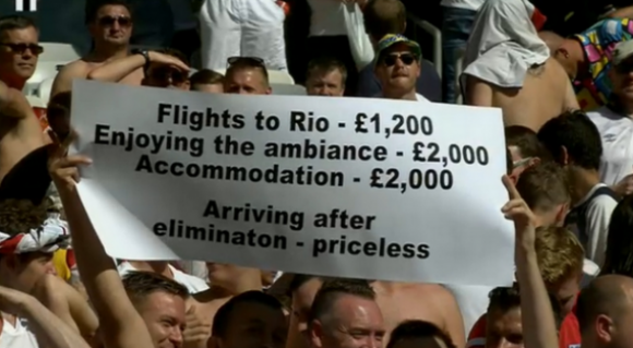 England fan at the world cup