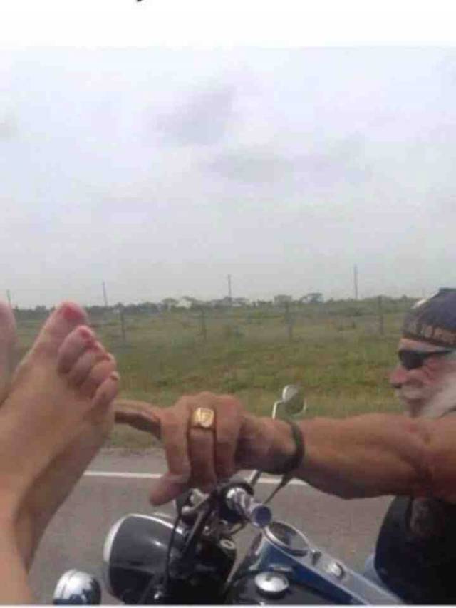 don't fall asleep with your feet out the window. bikers will tickle you
