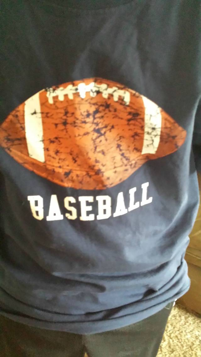 So a kid my mom watches came in this morning wearing this