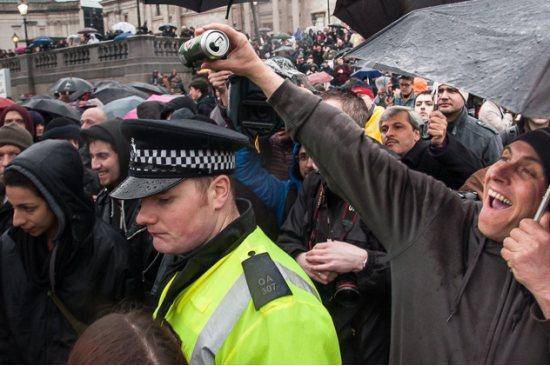 Having a little fun with the policeman.