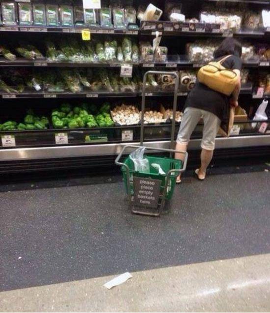 Yeah. She pulled it behind her the entire time.
