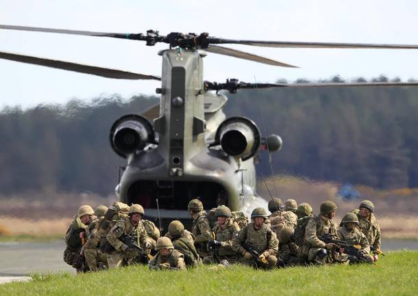 Chinook Helicopters always look surprised to me...