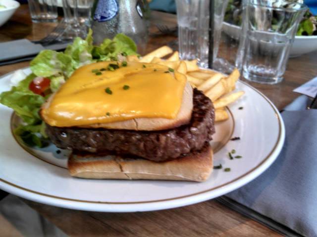 Went to France and asked for a burger with cheese...