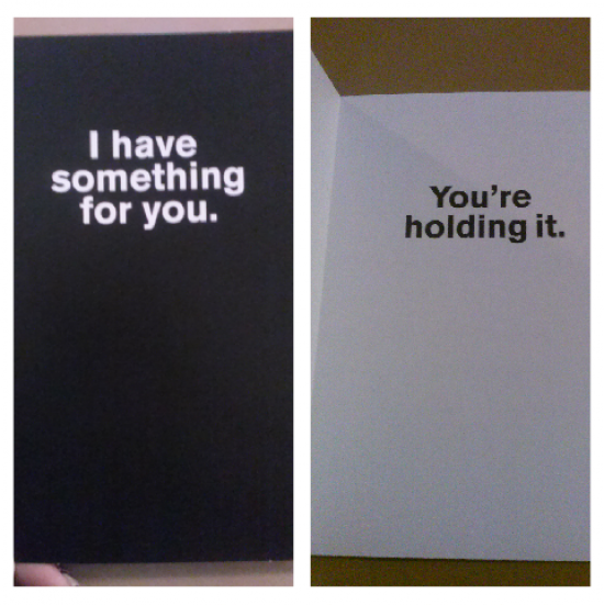My birthday card I’m definitely loved!