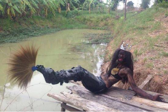 Even black mermaids can’t swim.