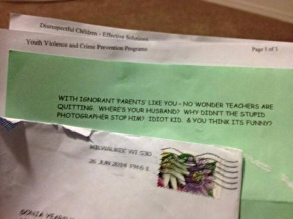 We got hate mail!