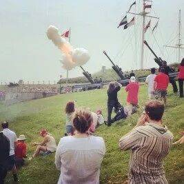 21 gun salute on Canada day